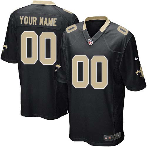 Nike New Orleans Saints Customized Black Stitched Youth NFL Jersey